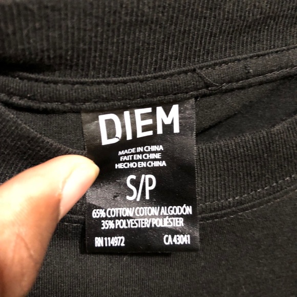 DIEM Black Tee Shirt - Picture 3 of 3
